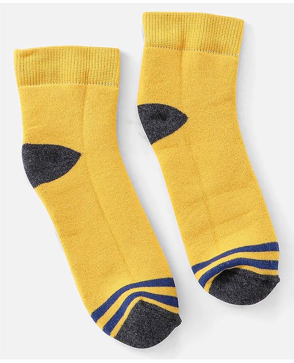Pine Kids Cotton Ankle Length Socks With Silvadur Antimicrobial Finish Solid Colors Pack Of 3 (Color May Vary)