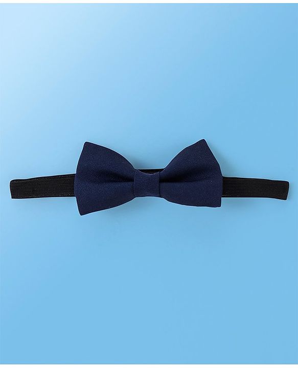 Babyhug Full Sleeves Party Wear Shirt with Bow & Suspender Semi Circle Print - White