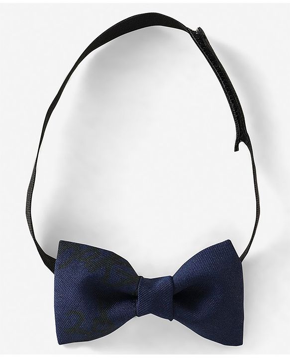 Babyhug Full Sleeves Party Shirt with Bow & Suspender Bird Print - Blue