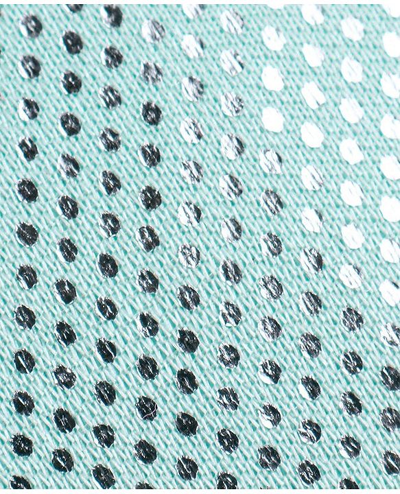 Babyhug Woven Sleeveless Metallic & Mesh Party Gown - Mint