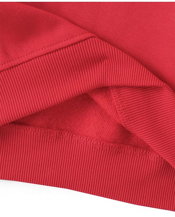 Pine Kids Cotton Full Sleeves Freestyle Street Dance Text Print Sweatshirt - Red
