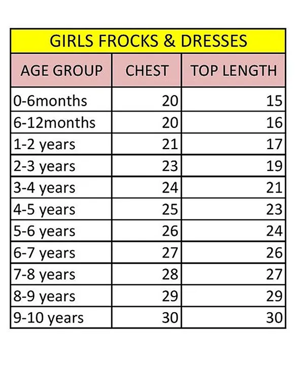 Custom Netball Uniforms Size Chart for Ladies | ColourUp