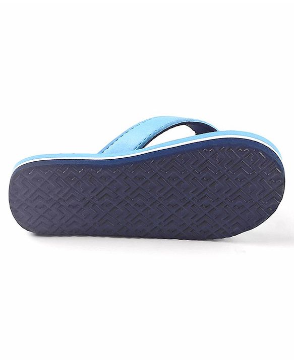 Pine Kids Slip On Flip Flops Batman Print - Sky Blue