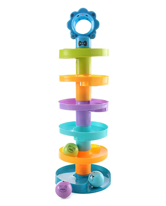 Toymate Cat Spiral Stacker Toy A Roll Ball Toy with 7 Layer Ball Drop Tower Run Multicolor Online India Buy Figures Playsets for 12 Months 4 Years at FirstCry 13927437