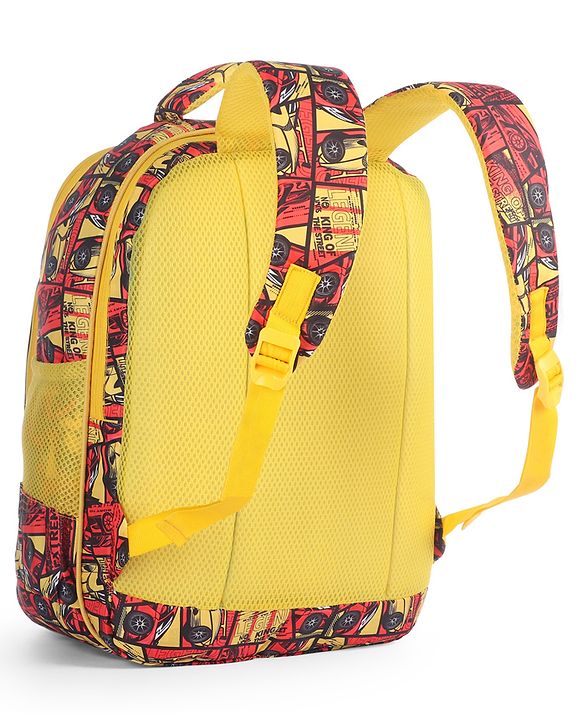 Babyhug School Backpack Extreme Speed Car Multicolor - 17 Inches