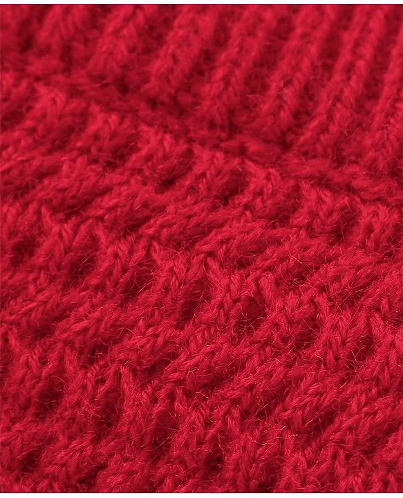 Babyhug Full Sleeves Sweater Penguin Embroidery- Red