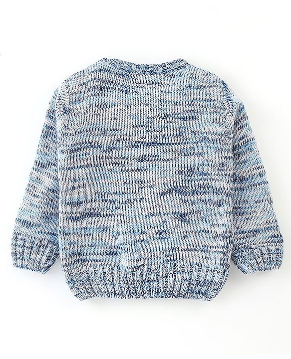 Babyhug Full Sleeves Sweater - Blue