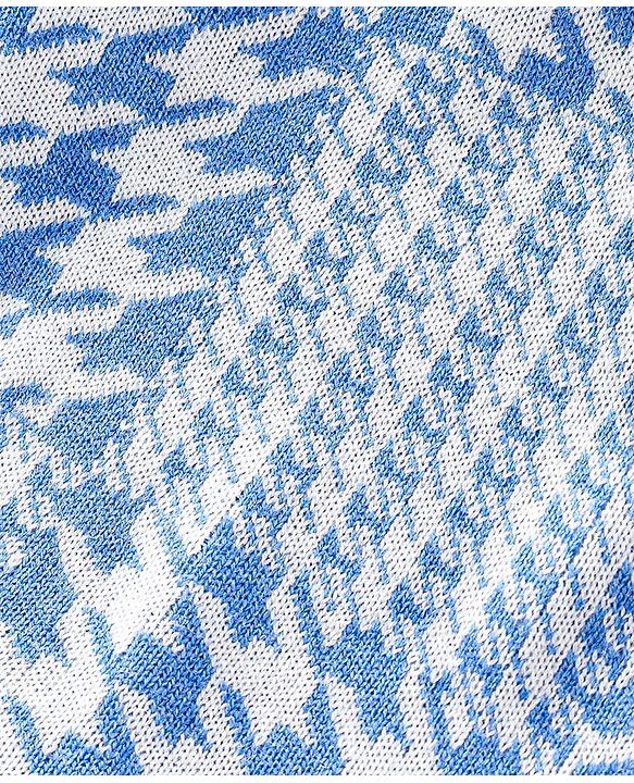 Babyhug Full Sleeves Checked Pattern    Pullovers - Ice Blue
