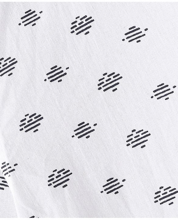 Babyhug 100% Cotton Full Sleeves Printed Shirt - White
