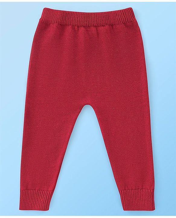 Babyhug Organic Cotton Full Sleeves Heart Design  Sweater Sets - Grey & Red