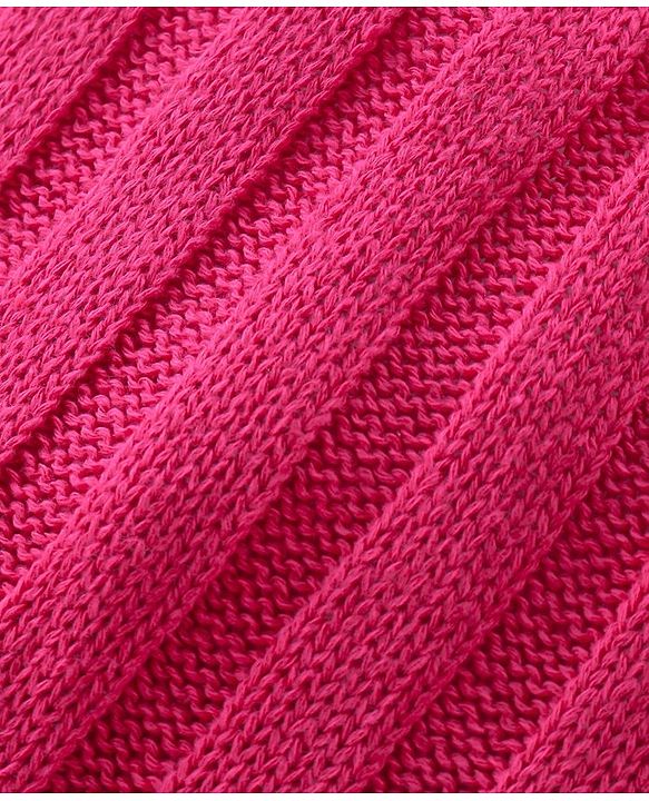Babyhug Full Length Fleece & Woollen Pant Solid Color - Pink