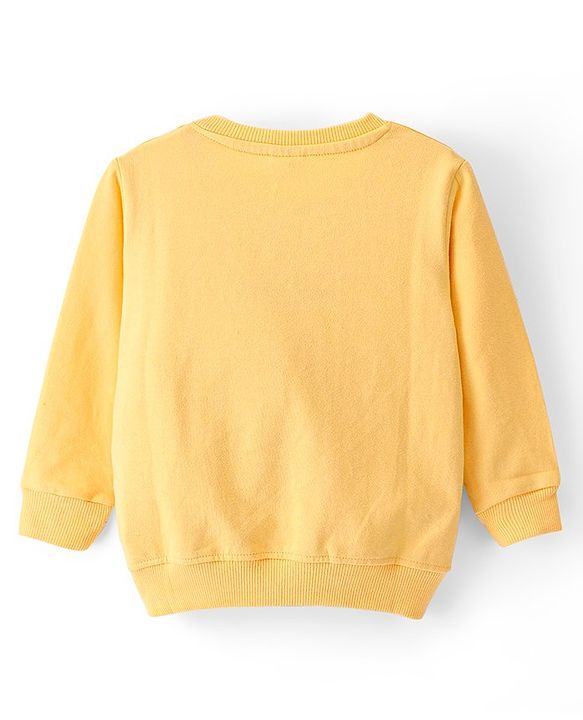 Babyhug Cotton Knit Full Sleeves Sweatshirt Dino Print Pack of 2 - Blue & Yellow