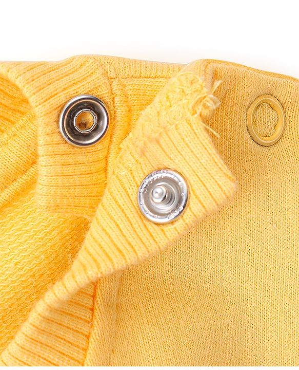 Babyhug Cotton Knit Full Sleeves Sweatshirt Dino Print Pack of 2 - Blue & Yellow