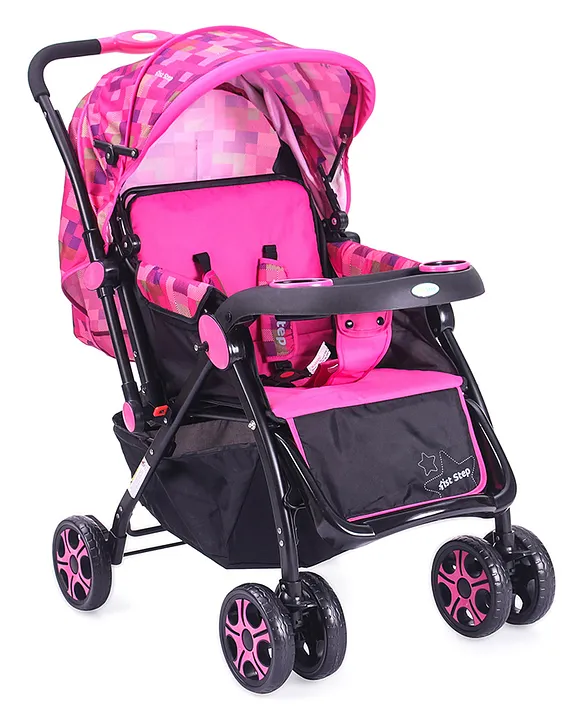 1st Step Grande Baby Stroller With Reversible Handlebar Pink Online in India Buy at Best Price from FirstCry 13952422