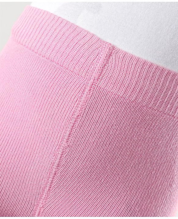 Cute Walk by Babyhug Anti Bacterial Tights Solid Design - Pink