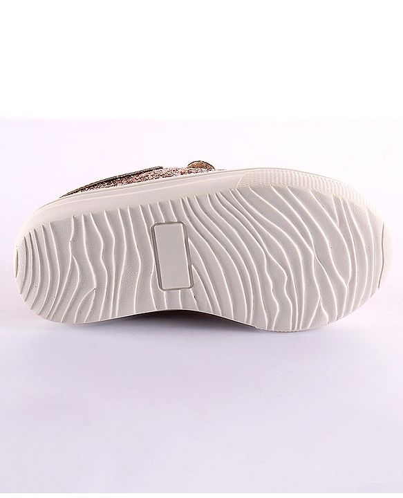 Pine Kids Velcro Closure Casual Shoes - Golden