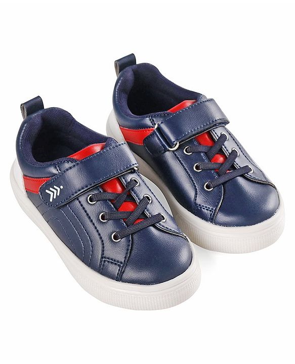 Pine Kids Casual Shoes with Velcro Closure Solid Colour - Navy Blue