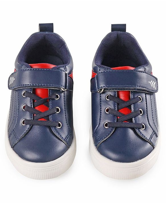 Pine Kids Casual Shoes with Velcro Closure Solid Colour - Navy Blue