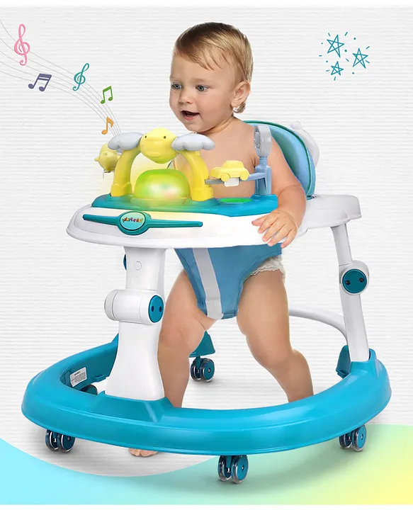 Musical baby walker with play tray on sale