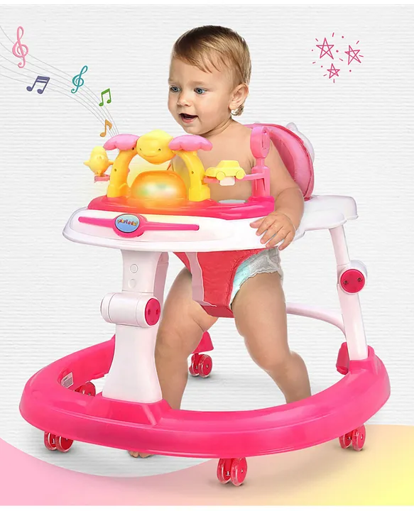 Musical baby walker with play tray deals