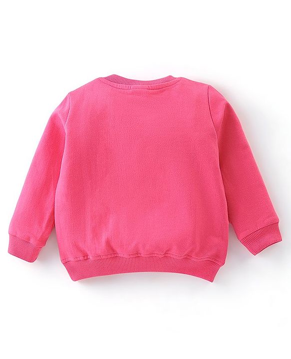 Babyhug Cotton Knit Full Sleeves Sweatshirts with Star Print Pack of 2 - Pink & Navy Blue