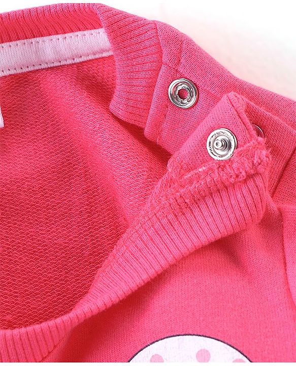 Babyhug Cotton Knit Full Sleeves Sweatshirts with Star Print Pack of 2 - Pink & Navy Blue