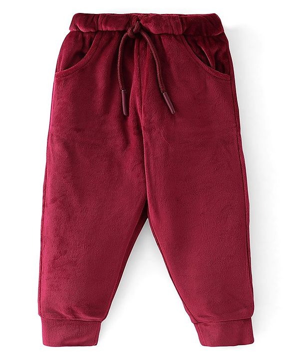 Babyhug Full Sleeves Winter Wear Set Mini Influences Print - Maroon