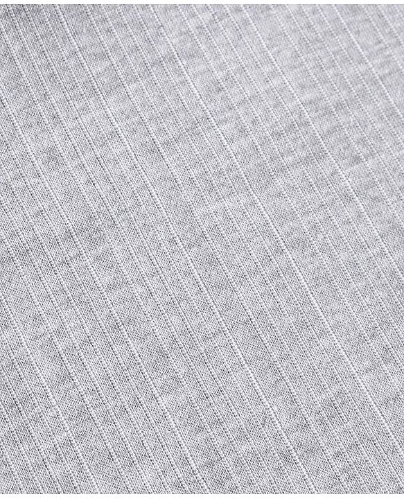 Babyhug Sleeveless Solid Thermal Vest - Light Grey