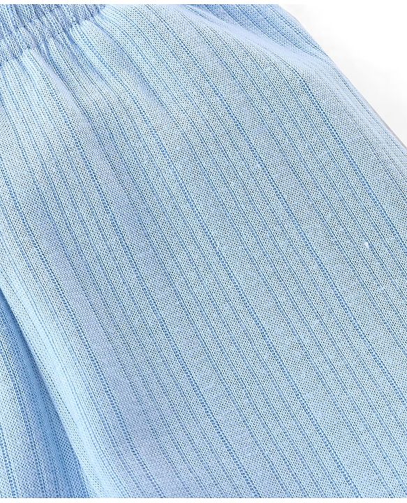 Babyhug Full Length Solid Colour Thermal Pant - Blue