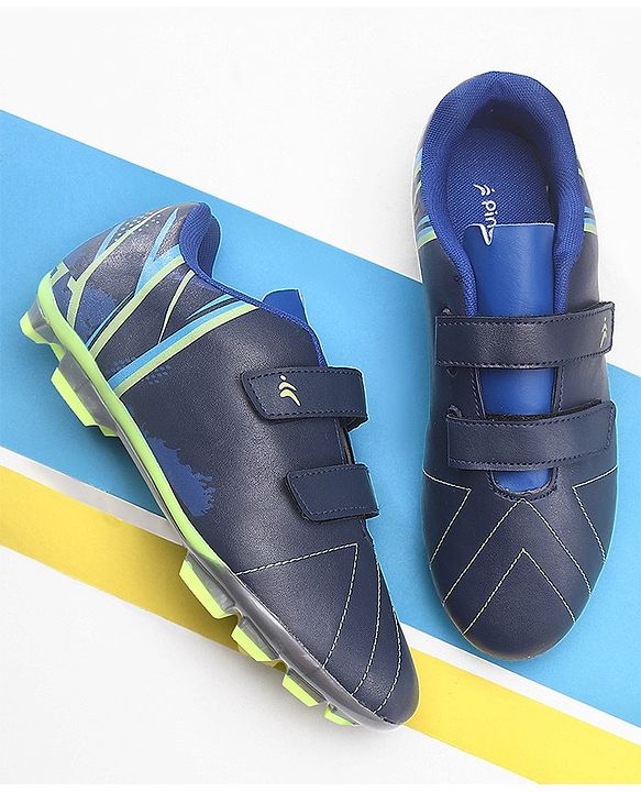 Pine Active Velcro Closure Soccer Shoes - Blue