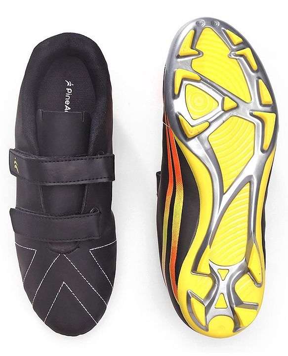 Pine Active Velcro Closure Soccer Shoes - Black