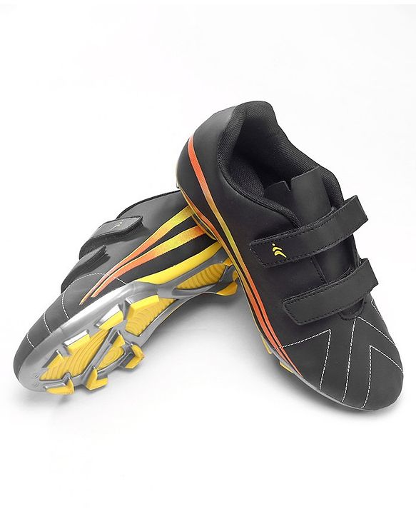 Pine Active Velcro Closure Soccer Shoes - Black