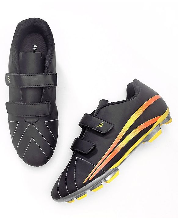 Pine Active Velcro Closure Soccer Shoes - Black