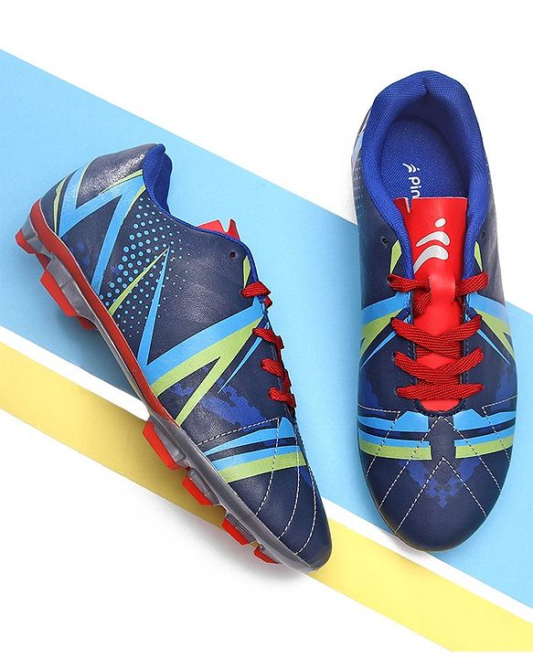 Pine Active Lace Closure Soccer Shoes - Blue