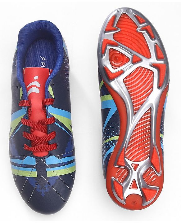 Pine Active Lace Closure Soccer Shoes - Blue
