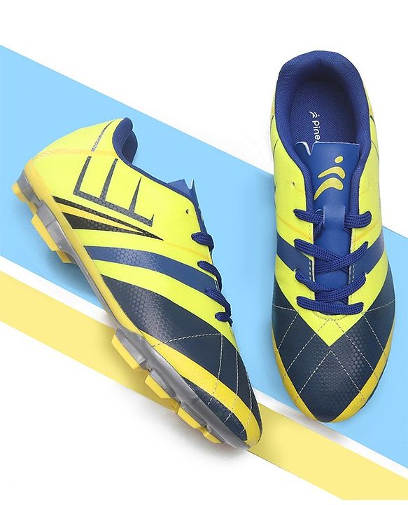 Pine Active Lace Closure Soccer Shoes - Yellow