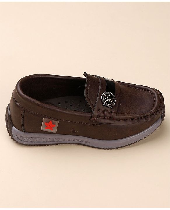 Cute Walk by Babyhug Slip On Formal Wear Shoes - Brown