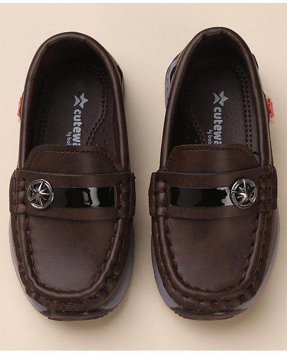 Cute Walk by Babyhug Slip On Formal Wear Shoes - Brown