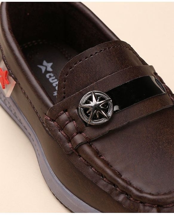 Cute Walk by Babyhug Slip On Formal Wear Shoes - Brown