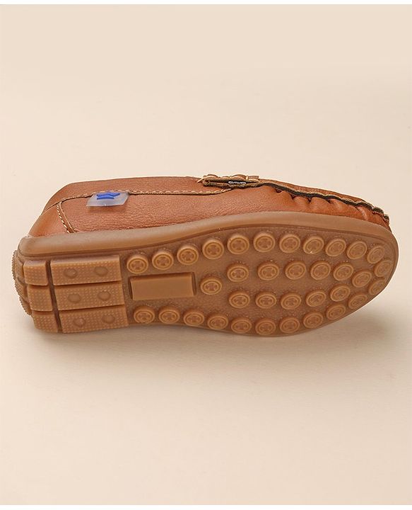 Cute Walk by Babyhug Formal & Partywear Slip On Shoes - Tan Brown