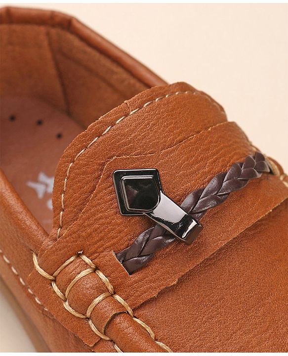 Cute Walk by Babyhug Formal & Partywear Slip On Shoes - Tan Brown