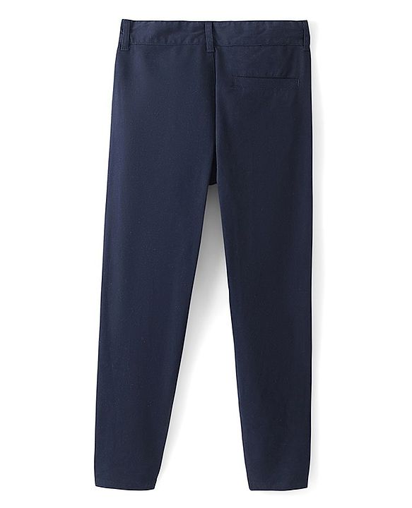 Pine Kids Full Length Cotton Elastane Trouser - Navy Blue