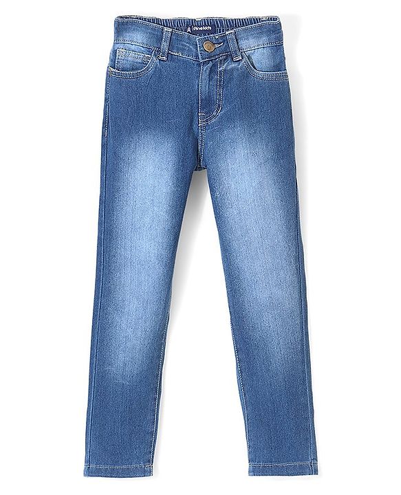 Pine Kids Ankle Length Washed Jeans - Blue