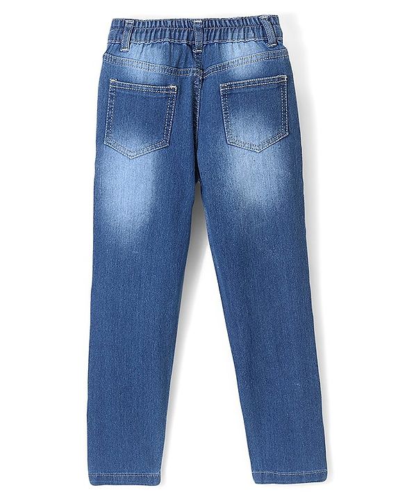 Pine Kids Ankle Length Washed Jeans - Blue