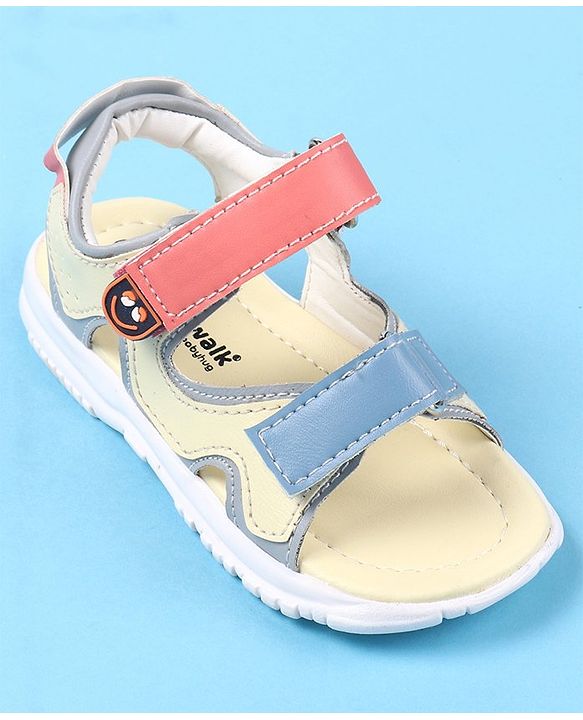 Cute Walk by Babyhug Velcro Closure Sandals - Yellow