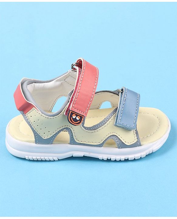 Cute Walk by Babyhug Velcro Closure Sandals - Yellow