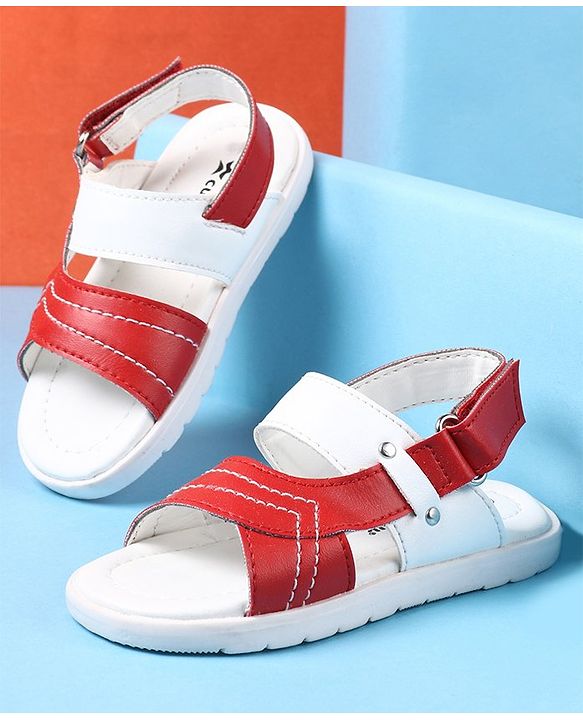 Cute Walk by Babyhug Velcro Closure Sandals - Red