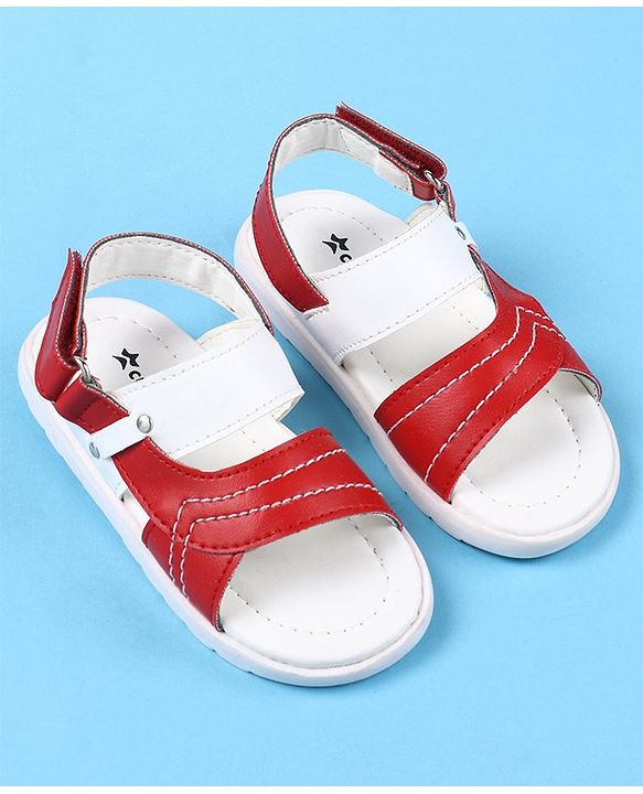 Cute Walk by Babyhug Velcro Closure Sandals - Red