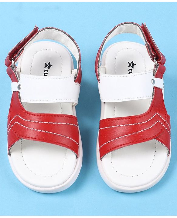 Cute Walk by Babyhug Velcro Closure Sandals - Red