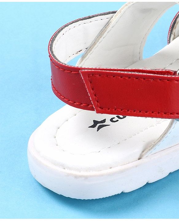 Cute Walk by Babyhug Velcro Closure Sandals - Red